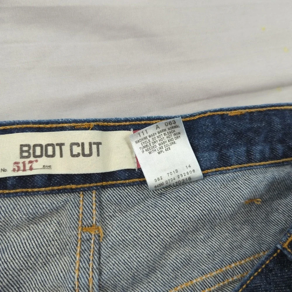 Levis Jeans Men 40x32 Blue 517 Boot Cut Western Cowboy Casual Preppy Made in USA